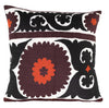 Front-view of the Vintage Hand-Embroidered Suzani Cushion - Anisa Family Cushion A from our beautiful limited-edition Vintage Suzani Cushions.