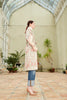 Side view of the beautiful Silk Ikat Coat - Shirin ‘Sweet’ inspired by the traditional Uzbek Chapan