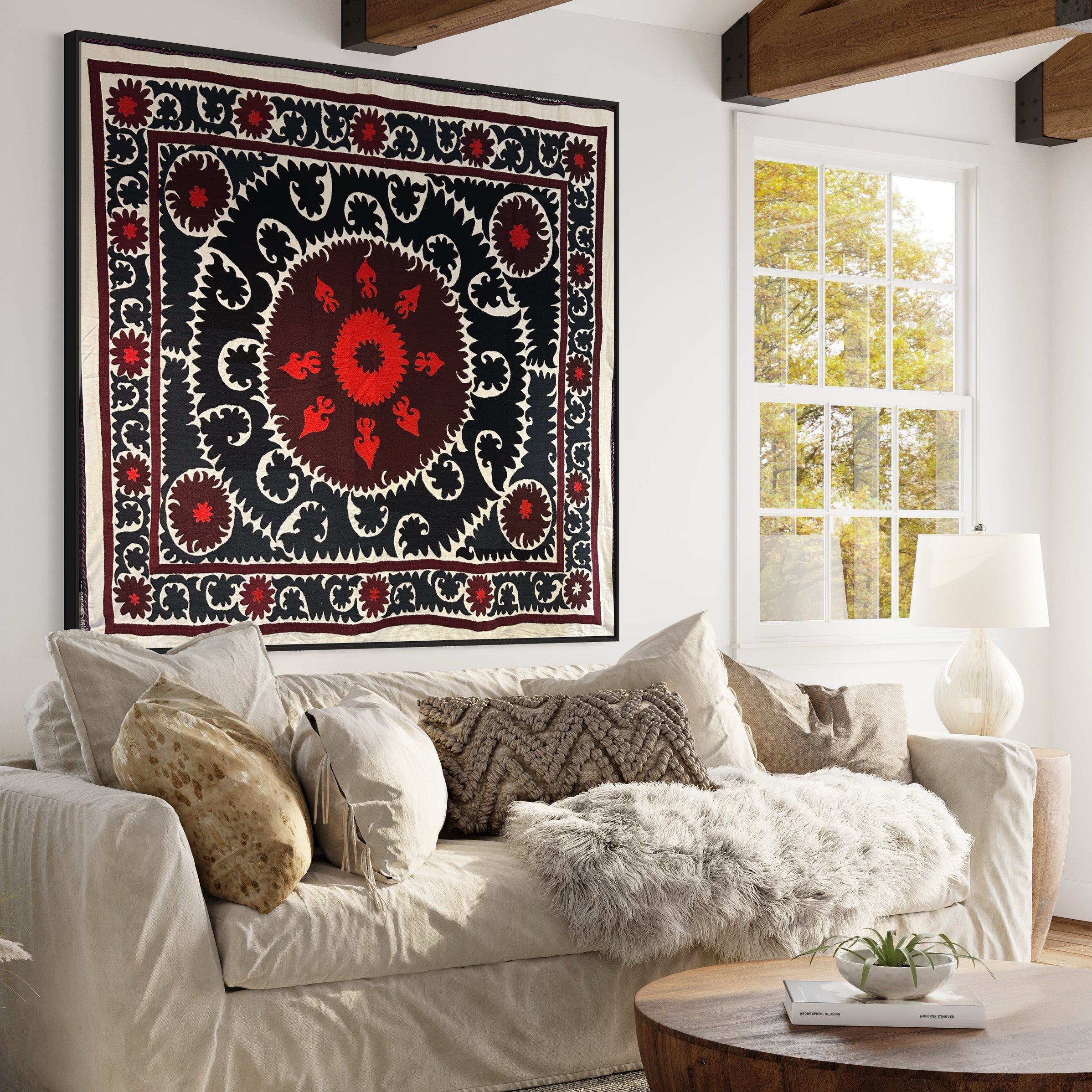 Uzbek Vintage Suzani in Traditional Tribal Patterns - from Samarkand ...
